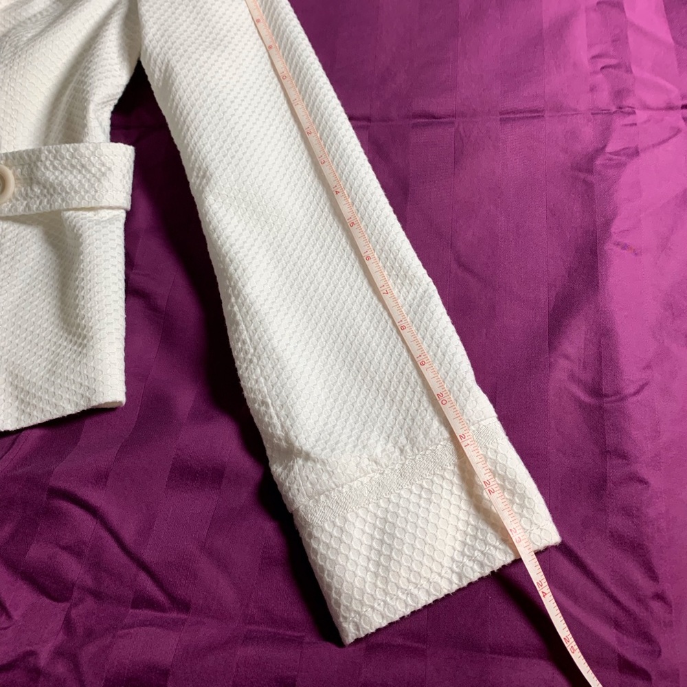 Boden Button Down Jacket, White, With Grosgrain R… - image 8